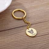 Personalized Pet Photo Keychain - Custom Pet Portrait Keyring