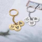 Custom Photo Keychain for Women - Personalized Keyring