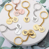 Custom Photo Keychain for Women - Personalized Keyring