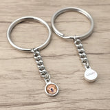 Custom Dog Keychain Portrait Personalized Pet Photo Keychain