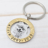 Custom Pet Photo Keychain - Personalized Keepsake for Dog Lover
