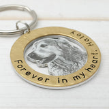 Custom Pet Photo Keychain - Personalized Keepsake for Dog Lover