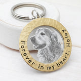 Custom Pet Photo Keychain - Personalized Keepsake for Dog Lover