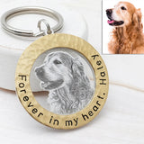 Custom Pet Photo Keychain - Personalized Keepsake for Dog Lover