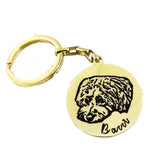 Dog Photo Keychain Personalized Custom Picture Keyring Pet Memorial Gift