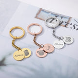 Personalized Dog Photo Name KeyChain Engraved Cat Picture Name Key Chains