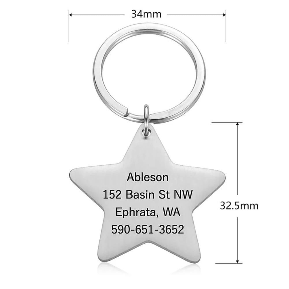 Personalized Dog Tag Pet ID Tag Name Tags Cat Puppy Tags