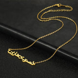 Custom Arabic Name Necklace for Couples with Heart Pendant
