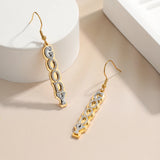 Personalized Name Earrings Diamond Letter Stainless Steel Personality Earring