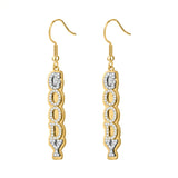 Personalized Name Earrings Diamond Letter Stainless Steel Personality Earring