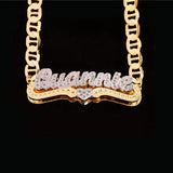 Personalized 3D Nameplate Heart Name Bracelet