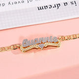 Personalized 3D Nameplate Heart Name Bracelet