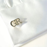 Personalized Double Letters Cufflinks Groomsmen Gift Stainless Steel Jewelry