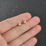 Personalized Letter Girl Earrings Stainless Steel
