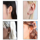 Personalized Letter Girl Earrings Stainless Steel