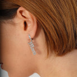 Personalized Old English Font Name Letter Earrings