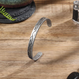 Personalized Engrave 9 Names Stainless Steel Cuff Bangles for Men