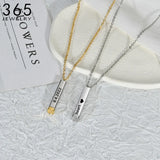Custom Double Layer Name Necklace, Stainless Steel Women's Jewelry