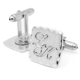 Personalized Engrave Initial Cufflinks Wedding Birthday Gift