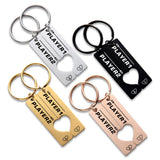 Personalized Initials Couples Keychain Set - Anniversary Gift