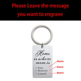 Custom Name Keychain for Mom, Stainless Steel Personalized Gift