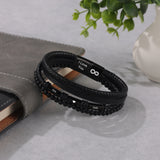 Personalized Engrave Name Multilayer Bracelets for Men