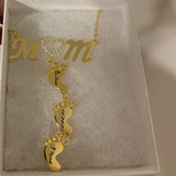 Personalized Engrave Name Necklace Crystal Heart Names Necklace