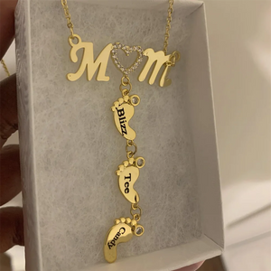 Personalized Engrave Name Necklace Crystal Heart Names Necklace