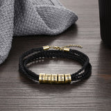 Customized Names Bracelet for Men Family Gift