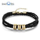 Customized Names Bracelet for Men Family Gift