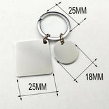Engraved Date KeyChain Stainless Steel Anniversary Gift