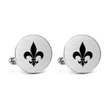 Engraved Cufflinks Clasp Scales of Justice Angel Wings Wedding Groom Gift