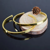 Personalized Engraved Name Copper Alloy Cuff Bracelet Bangle Jewelry