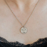 Personalized Stainless Steel Dog Pendant Necklace