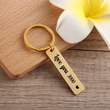 Personalized Engraved Key Chain - Stainless Steel Keychain