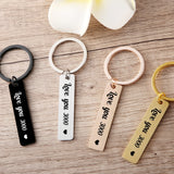 Personalized Engraved Key Chain - Stainless Steel Keychain