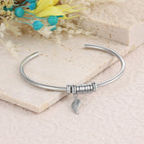 Personalized Engraved Name Bracelet with Leaf Charms