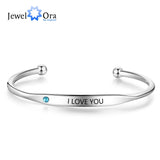Personalized Birthstone ID Bracelet for Women