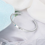Personalized Birthstone ID Bracelet for Women