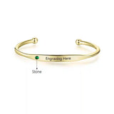 Personalized Birthstone ID Bracelet for Women