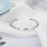 Personalized Birthstone ID Bracelet for Women