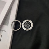 Custom Engraved Name Keychain Tree of Life Pendant