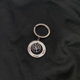 Custom Engraved Name Keychain Tree of Life Pendant