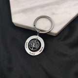 Custom Engraved Name Keychain Tree of Life Pendant