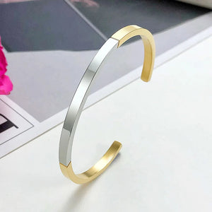 Personalized Engraved Name Stainless Steel Bracelets