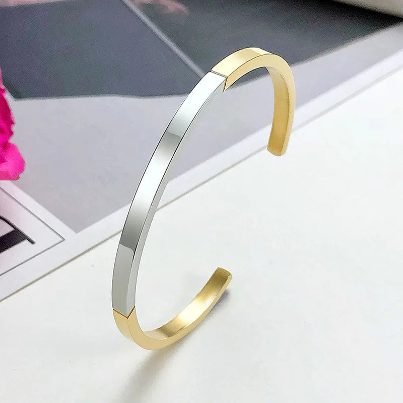 Personalized Engraved Name Stainless Steel Bracelets