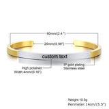 Personalized Engraved Name Stainless Steel Bracelets