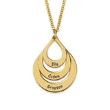 Personalized Water Drop Necklace for Her