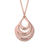 Personalized Water Drop Necklace for Her