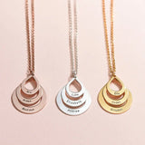 Personalized Water Drop Necklace for Her
